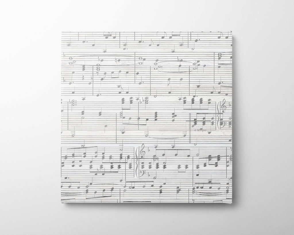 Custom Sheet Music Art - Silver Tone