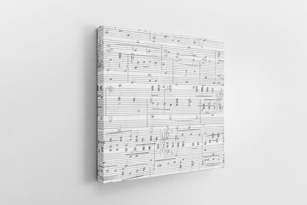 Custom Sheet Music Art - Silver Tone