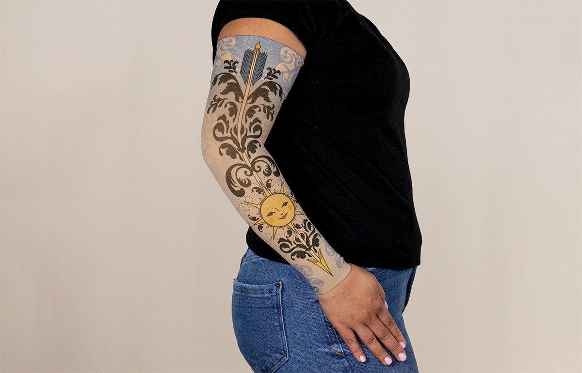 Celestial Gradient Compression Arm Sleeve