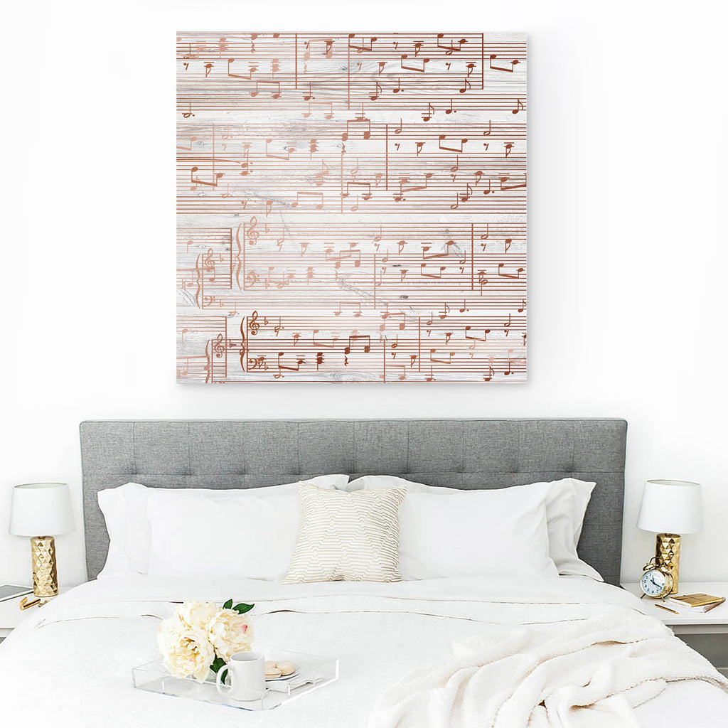 Copper Sheet Music Art - 7th Anniversary Gift