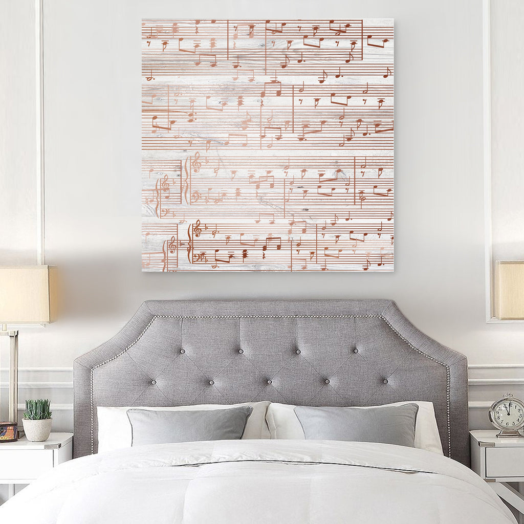 Copper Sheet Music Art - 7th Anniversary Gift