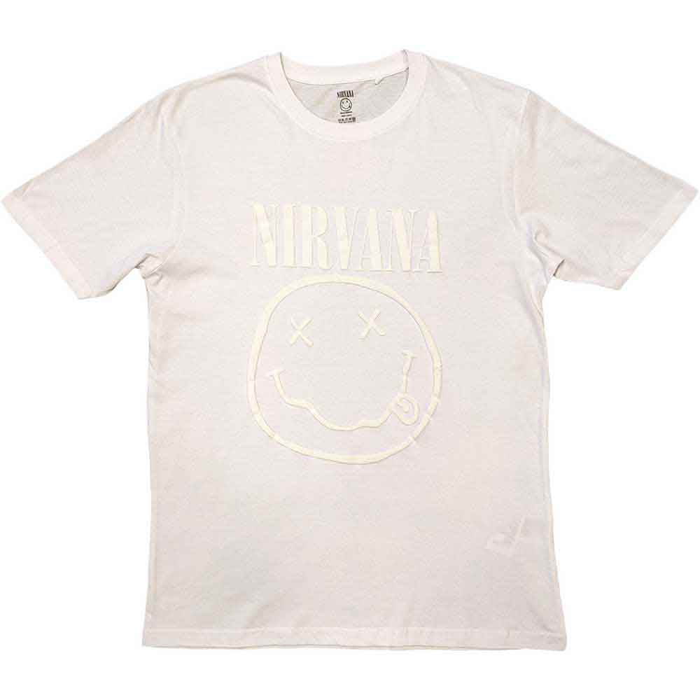 Nirvana White Happy Face [T-Shirt]
