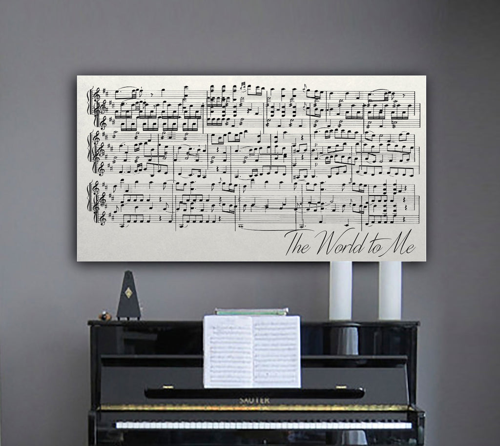 Sheet Music Wall Art