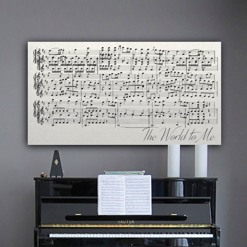 Wedding Song Sheet Music Wall Art