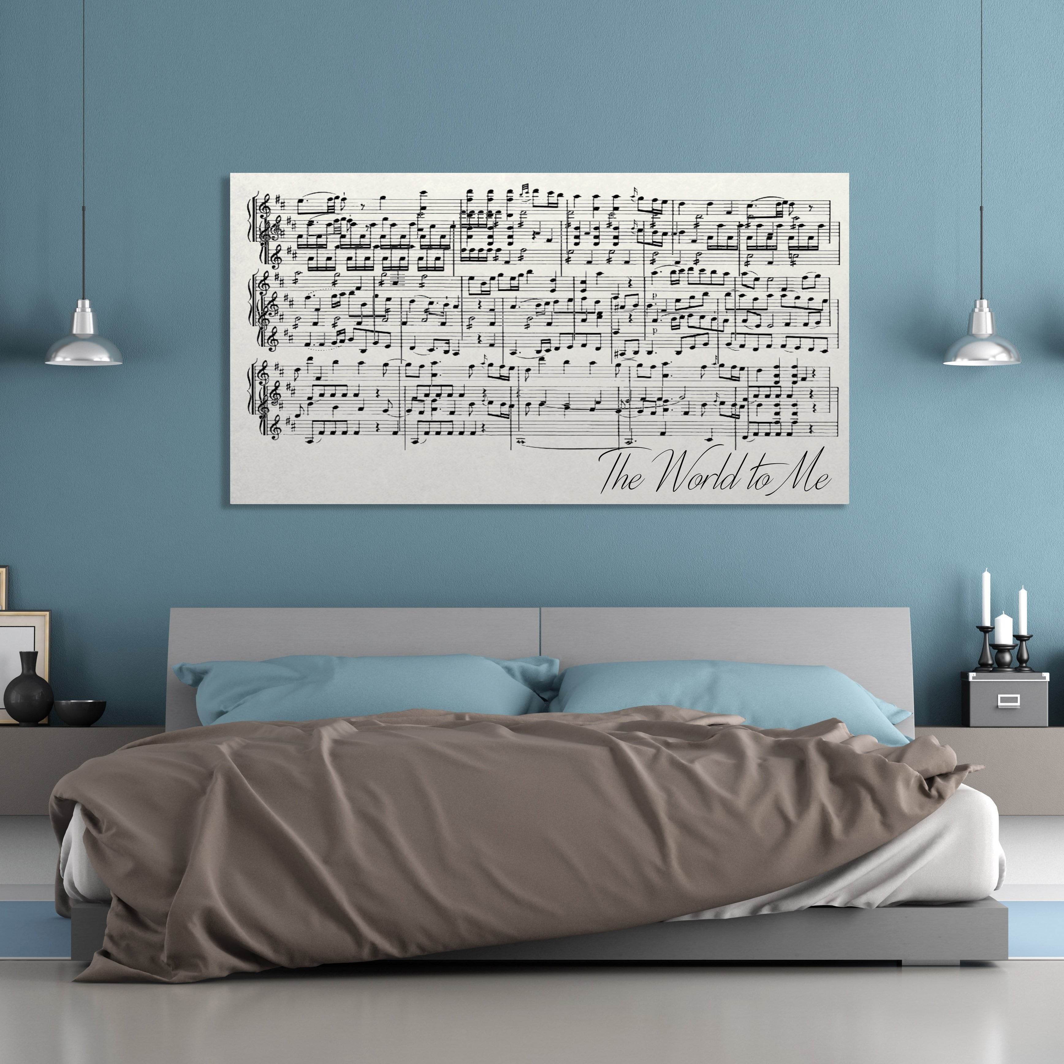 Wedding Song Sheet Music Wall Art